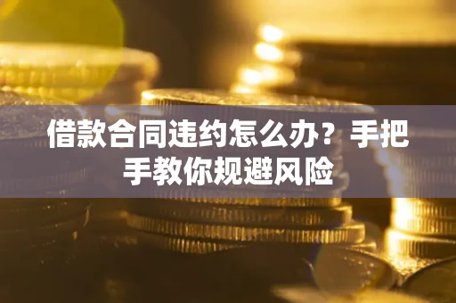 济南借款合同违约怎么办？手把手教你规避风险