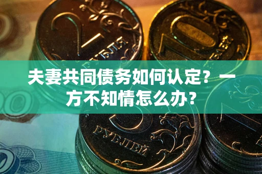 济南夫妻共同债务如何认定？一方不知情怎么办？