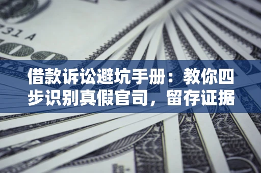 济南借款诉讼避坑手册：教你四步识别真假官司，留存证据不踩雷