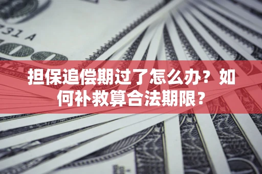 济南担保追偿期过了怎么办？如何补救算合法期限？